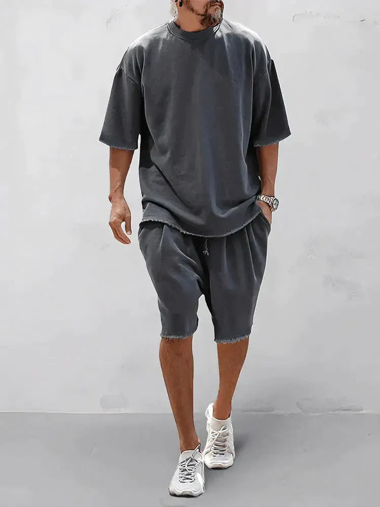 Ensemble short de sport décontracté – Vêtements de sport pour l'entraînement et les loisirs