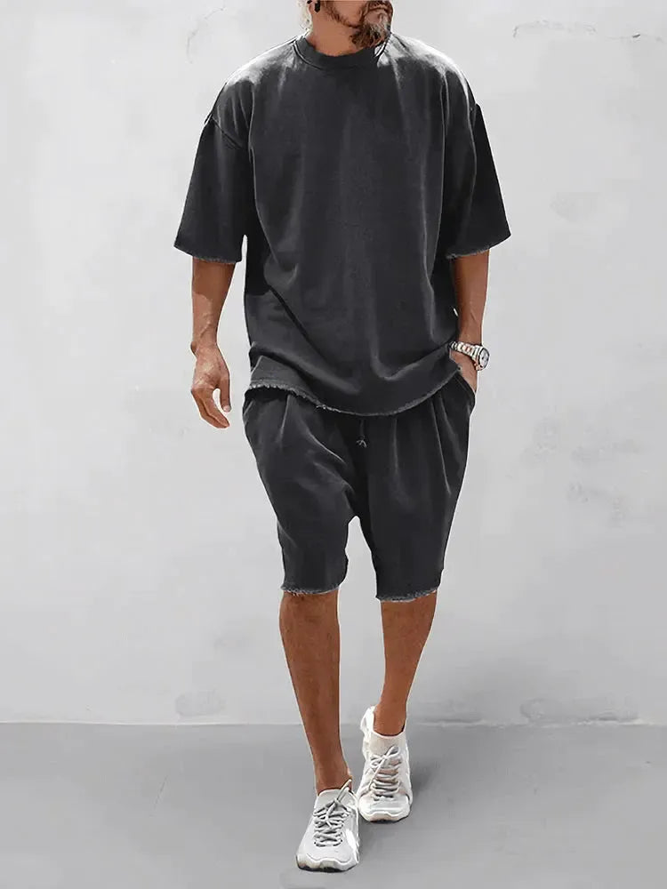 Ensemble short de sport décontracté – Vêtements de sport pour l'entraînement et les loisirs