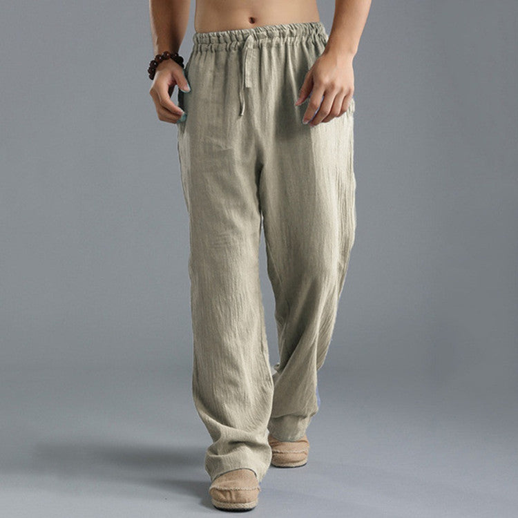 Éric - Pantalon en lin pour homme, alliant confort et élégance estivale