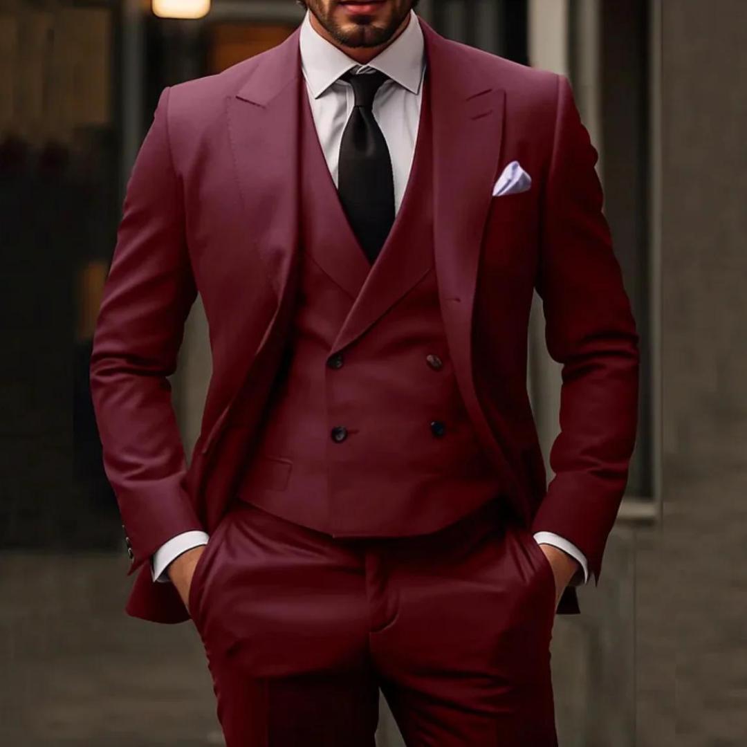 Florentin – Ensemble trois pièces pour hommes : blazer, gilet et pantalon