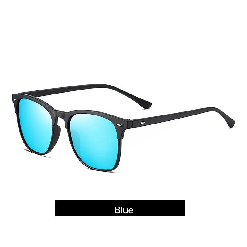 Lunettes de soleil polarisées à monture carrée tendance pour hommes