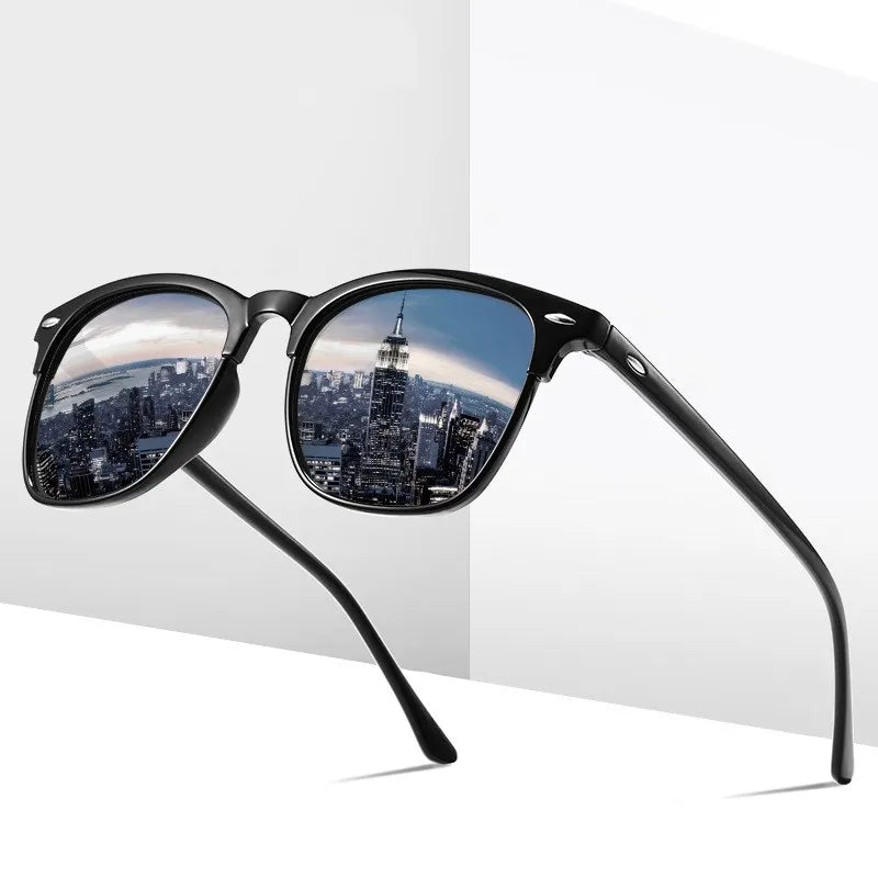 Lunettes de soleil polarisées à monture carrée tendance pour hommes