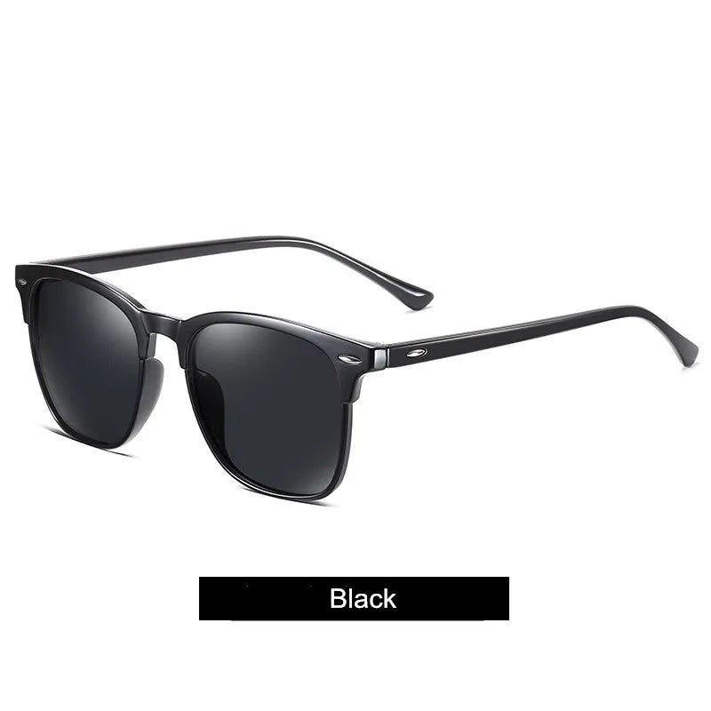 Lunettes de soleil polarisées à monture carrée tendance pour hommes