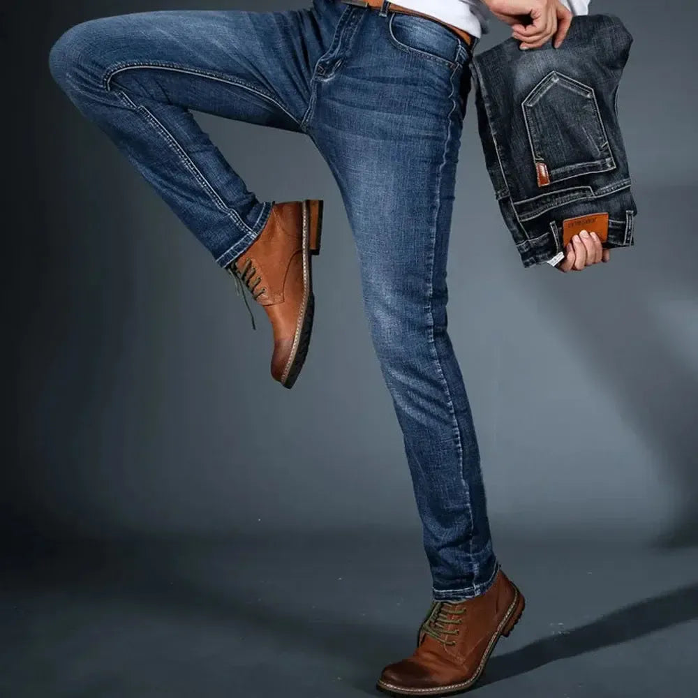 Jean en denim extensible – Coupe premium pour un style décontracté pour homme