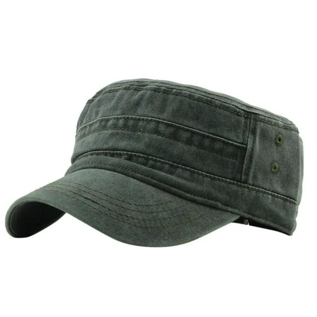 Lachlan - Casquette militaire vintage unisexe