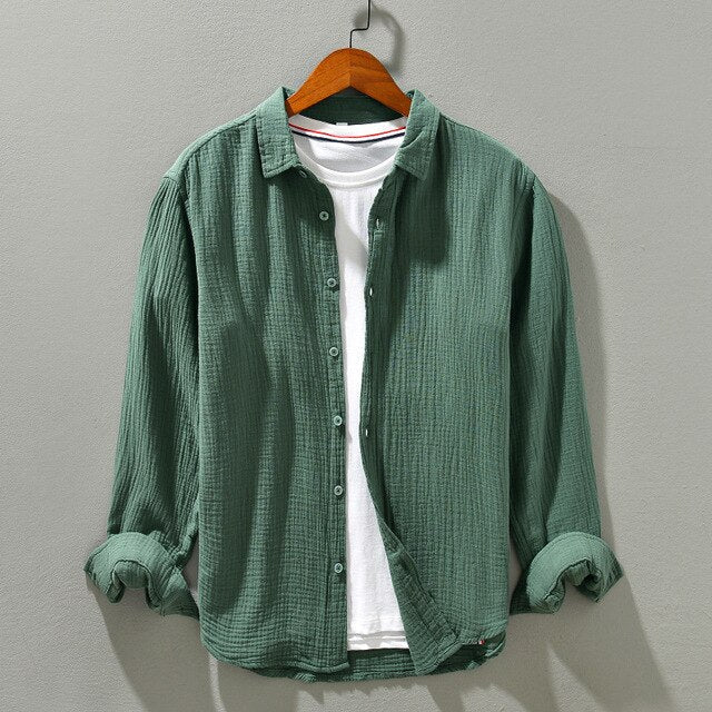 Marc - Chemise d'été en coton pour hommes, alliant confort et élégance