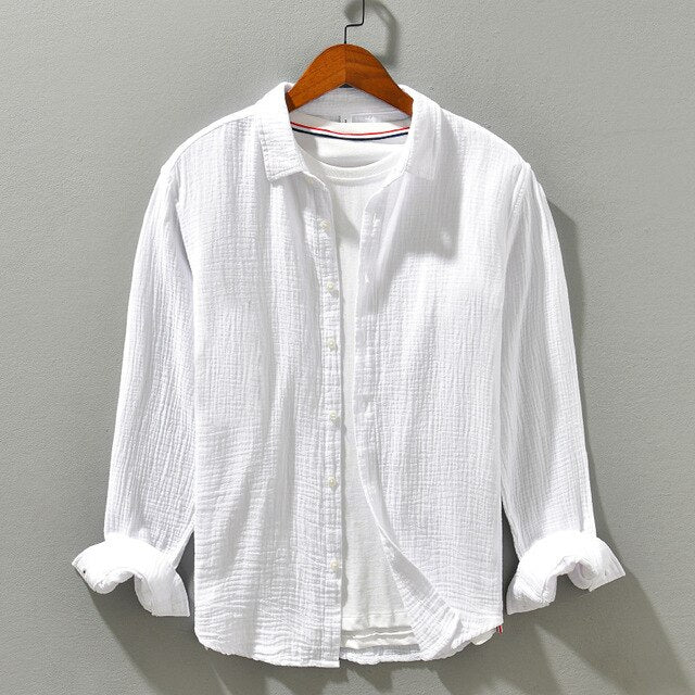 Marc - Chemise d'été en coton pour hommes, alliant confort et élégance
