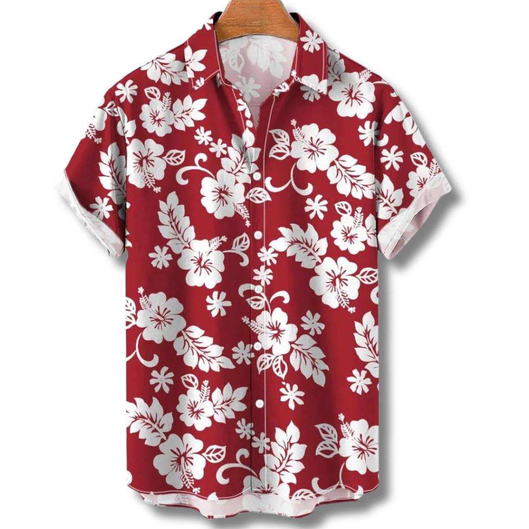 Maximus Hawaii Blouse imprimée pour hommes