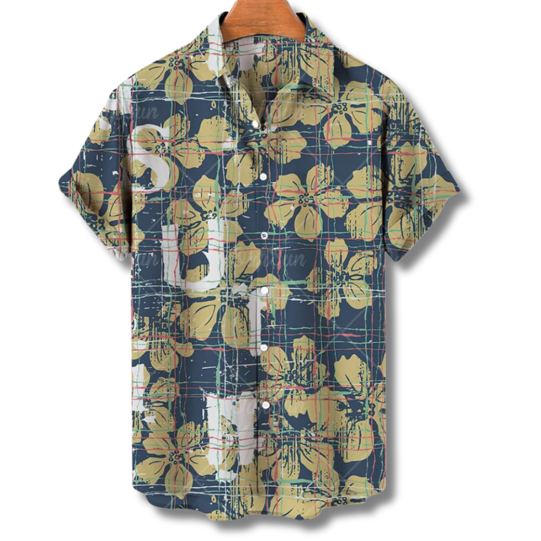 Maximus Hawaii Blouse imprimée pour hommes