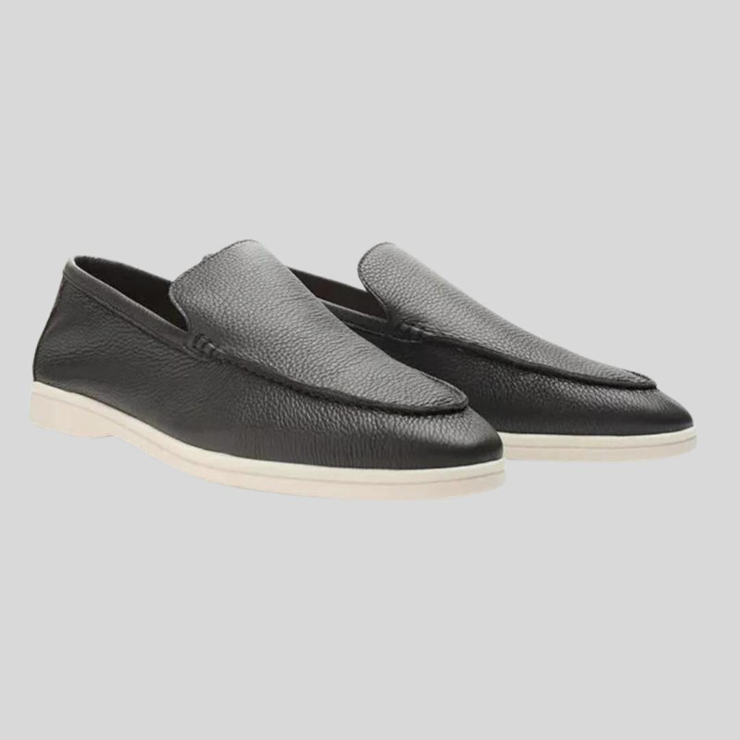 Mocassins de luxe en cuir avec semelle intérieure entièrement en cuir pour homme