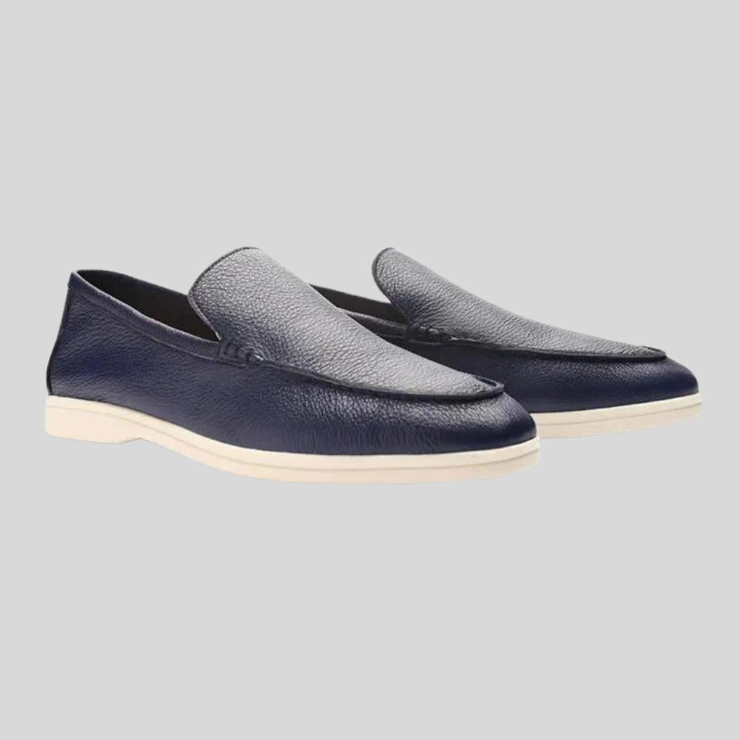 Mocassins de luxe en cuir avec semelle intérieure entièrement en cuir pour homme