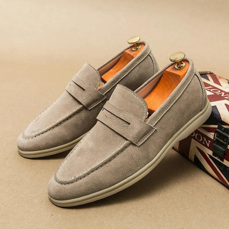 Mocassins en daim pour homme – Chaussures classiques et confortables
