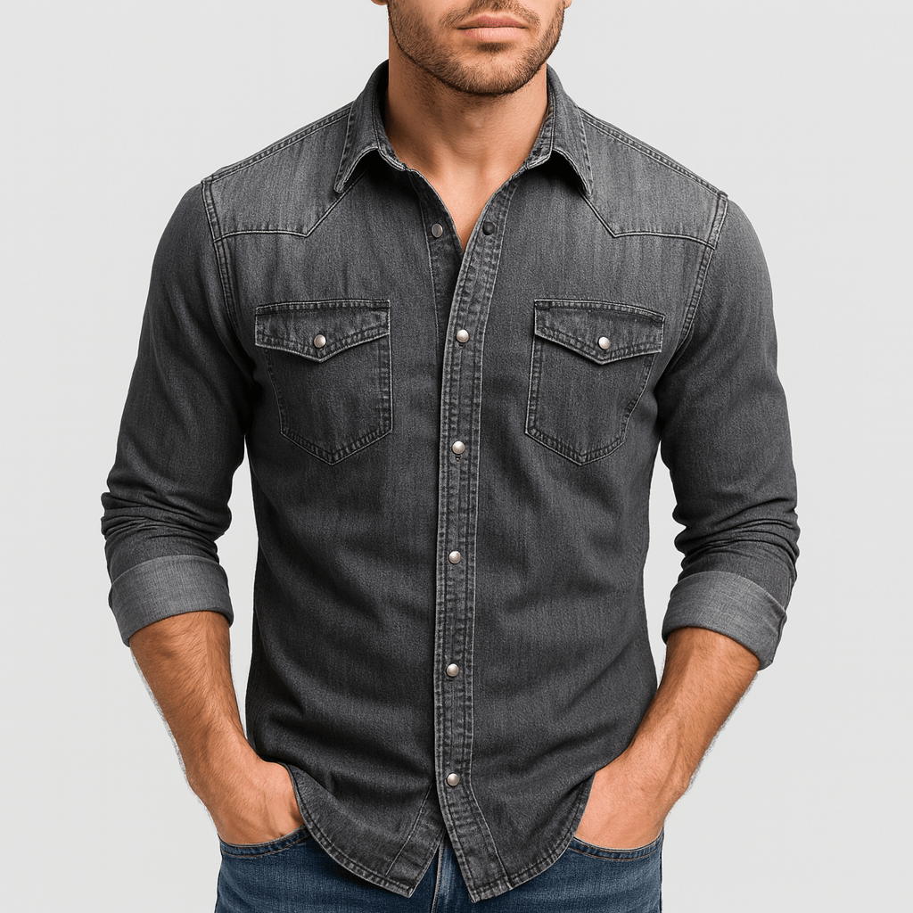 Noirski | Chemise en jean classique 3