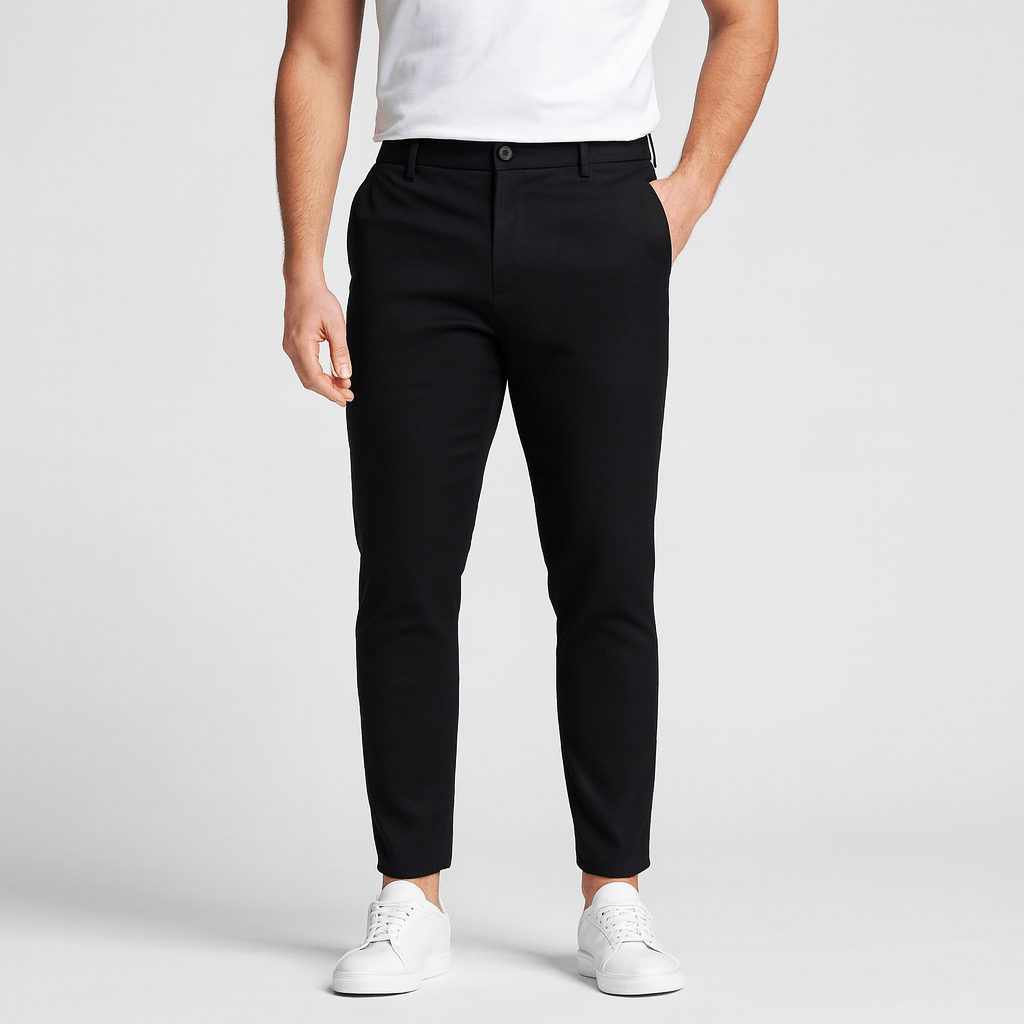 Noirski | Pantalon slim en tissu doux 1