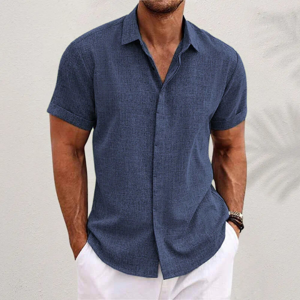 Chemise à Drapeau Classique – Élégance Patriote pour Homme