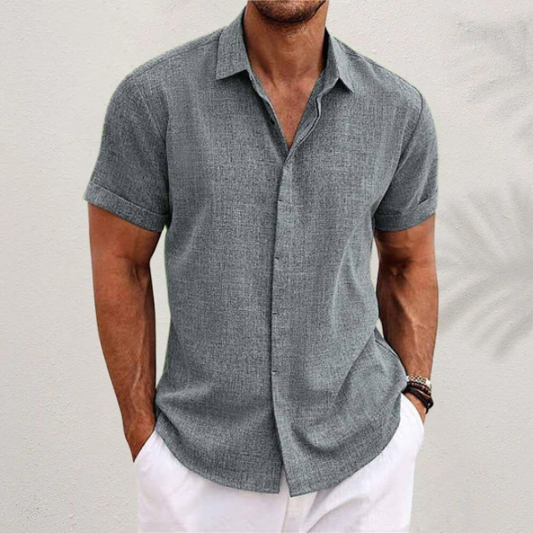 Chemise à Drapeau Classique – Élégance Patriote pour Homme