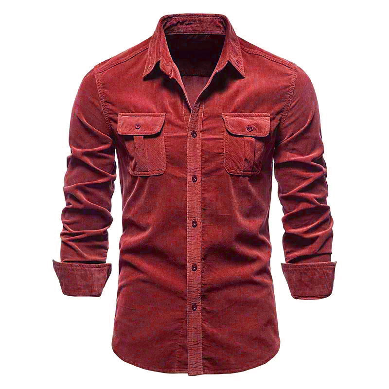 Octave - Chemise en velours côtelé pour homme, alliant confort et style
