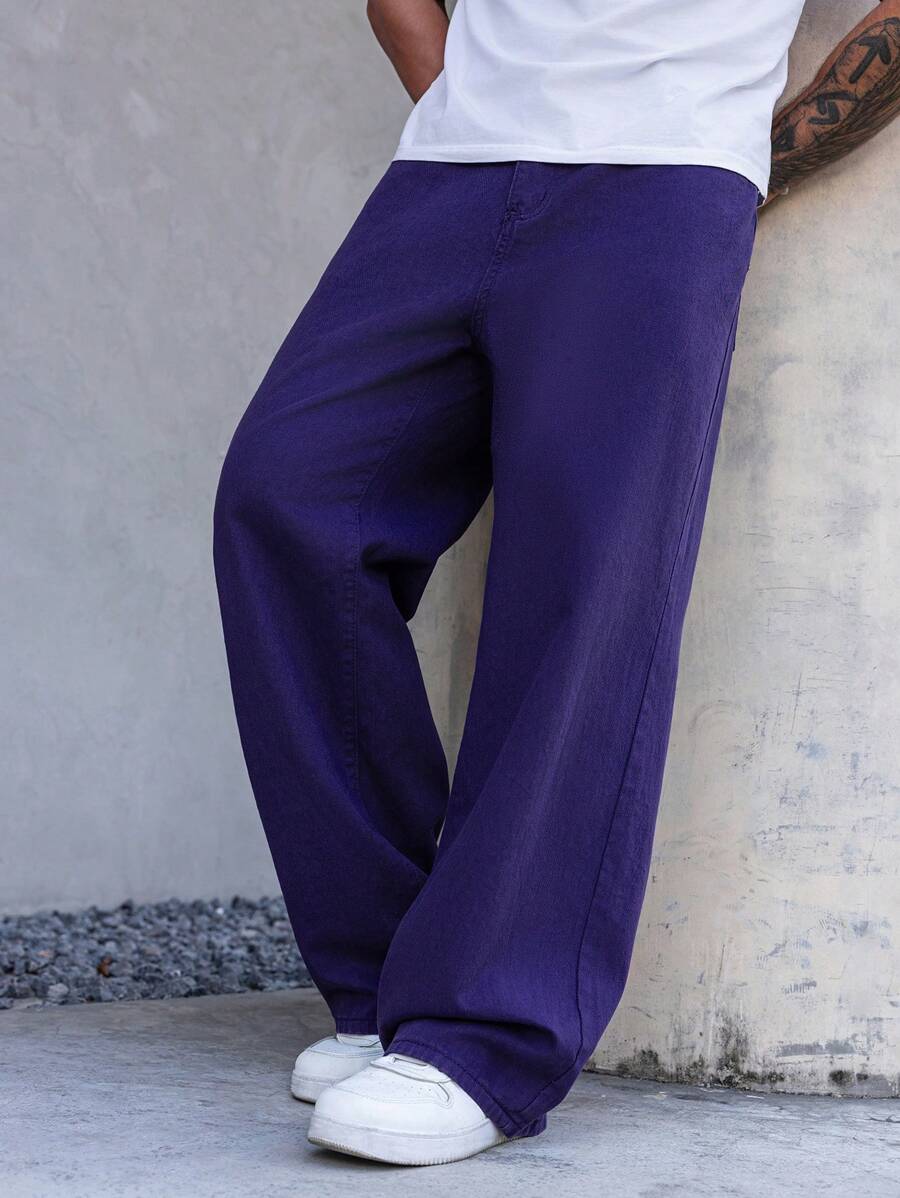 Pantalon ample à jambes larges pour homme – Coupe streetwear ample
