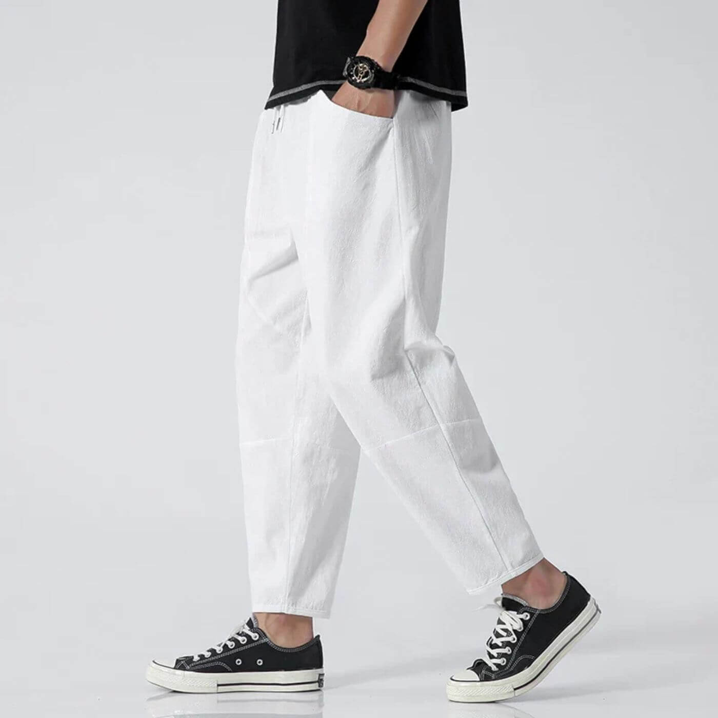Pantalon d'été fuselé léger pour homme – Coupe décontractée