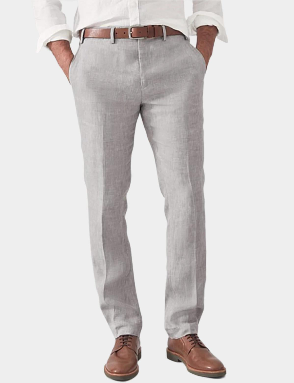 Pantalon élégant en lin – Pantalon d'été léger pour homme