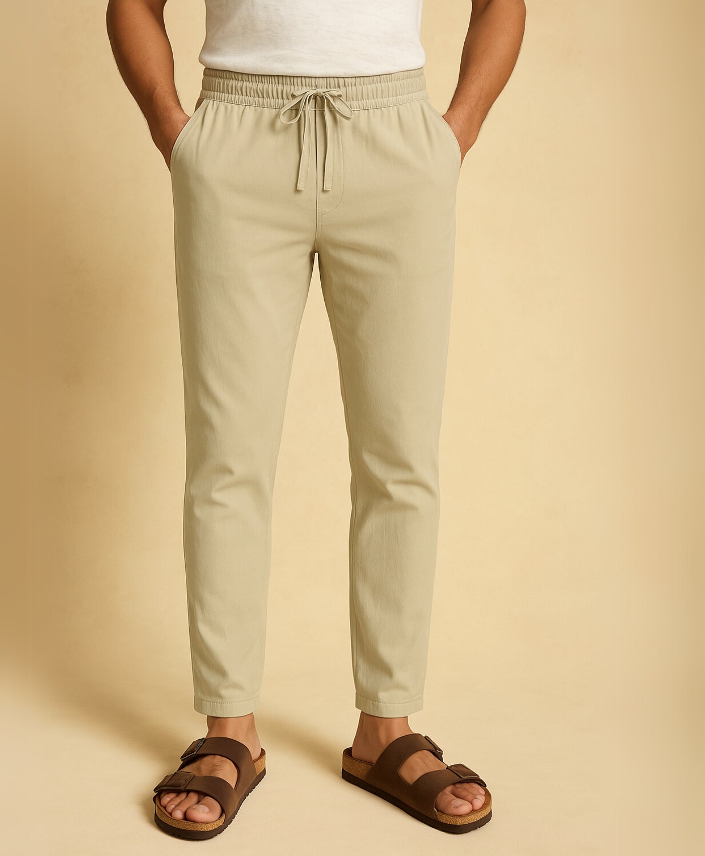 Pantalon en Lin à Cordon pour Homme – Léger et Confort d'Été