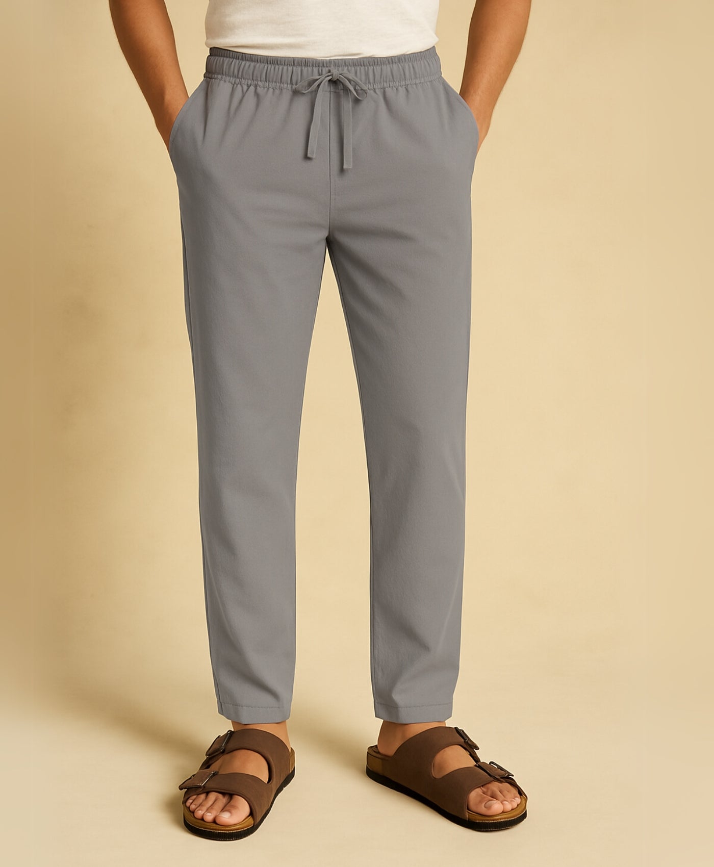 Pantalon en Lin à Cordon pour Homme – Léger et Confort d'Été