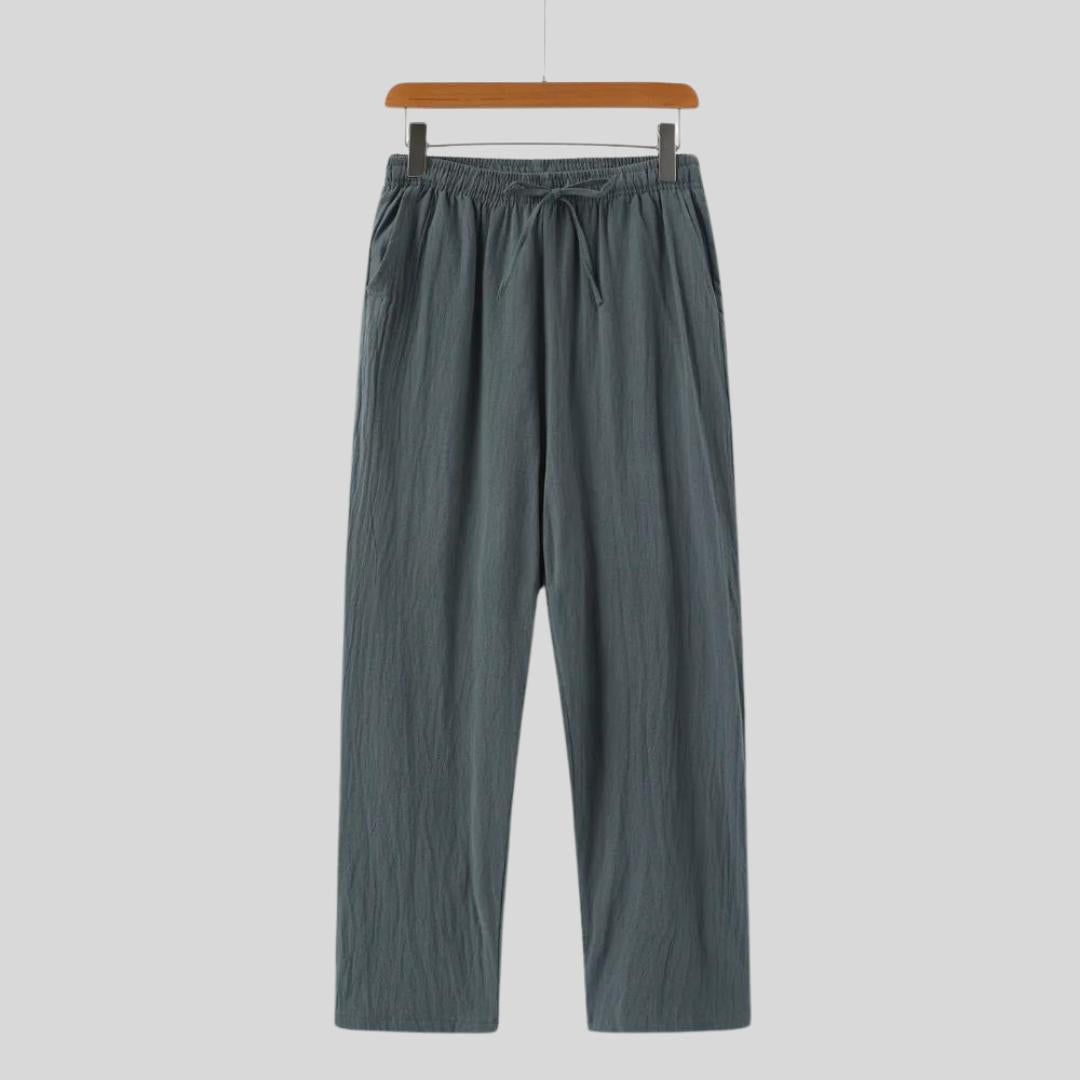 Pantalon en lin léger – Élégance et confort d'été pour homme