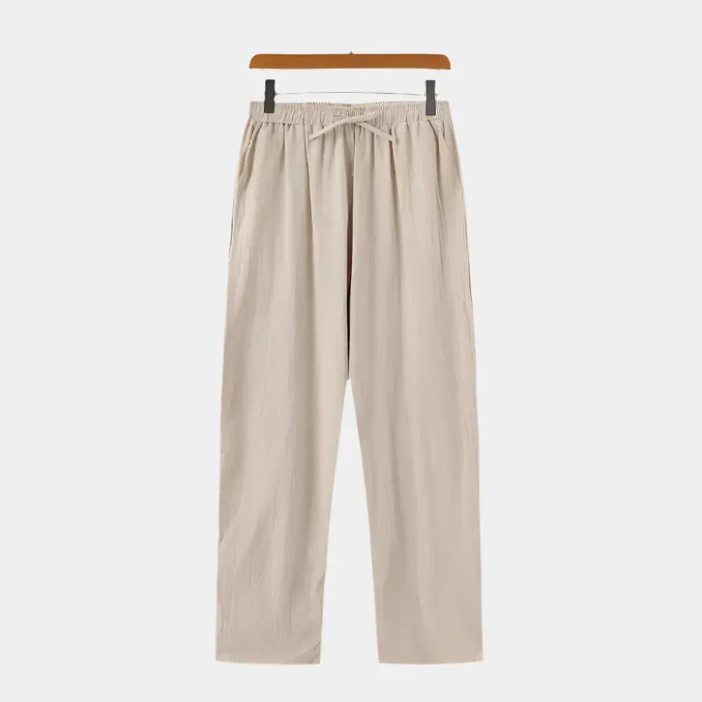 Pantalon en lin pour homme – Coupe décontractée légère été