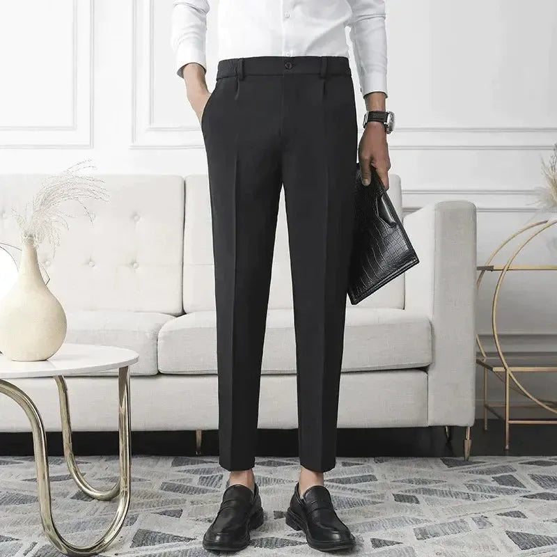 Pantalon extensible – Mélange de coton sur mesure pour le confort des hommes