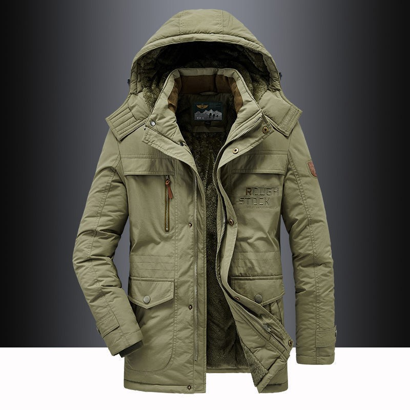 Parka Hiver Homme Chaude et Résistante à l'Eau avec Capuche Ajustable – Parka Longue pour Hommes avec Multiples Poches - 2