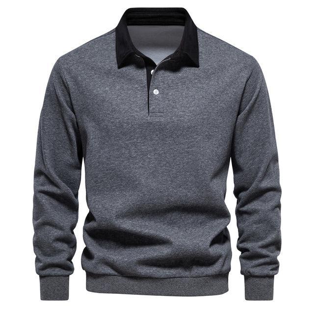 Polo Pull-over – Élégant Pull à Col Classique pour Homme