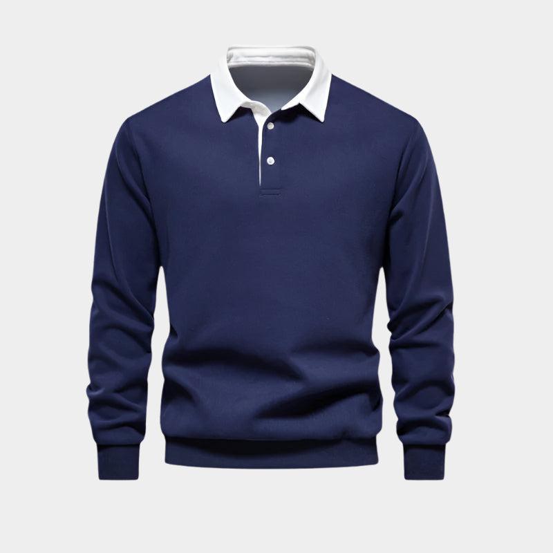Polo Pull-over – Élégant Pull à Col Classique pour Homme