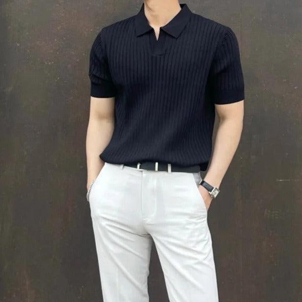 Polo Slim Fit – Élégance Style Old Money pour Homme