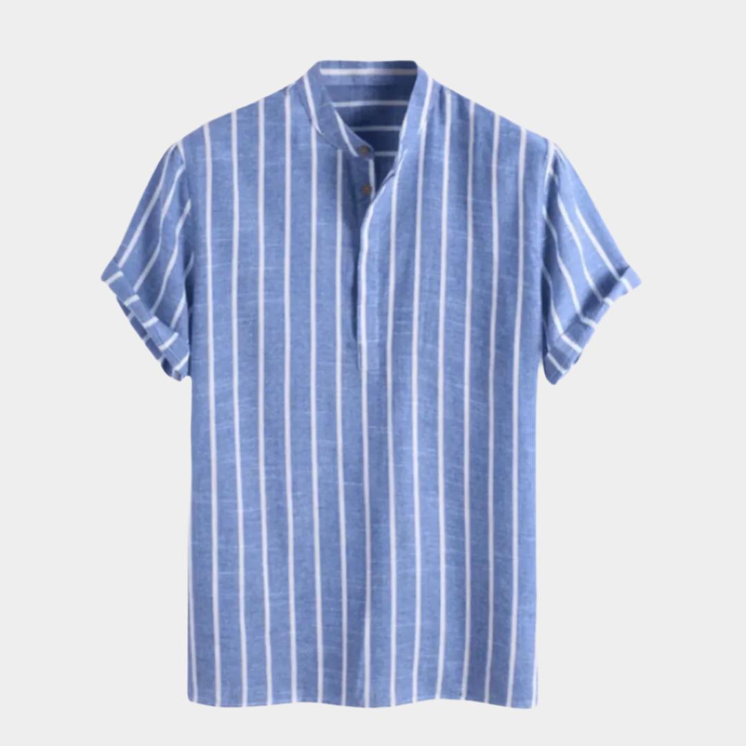 Polo à Rayures en Coton Bio – Style Durable et Élégant pour Homme