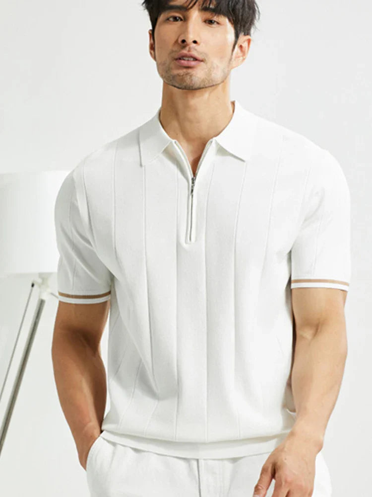 Polo en maille premium – Style business respirant pour homme