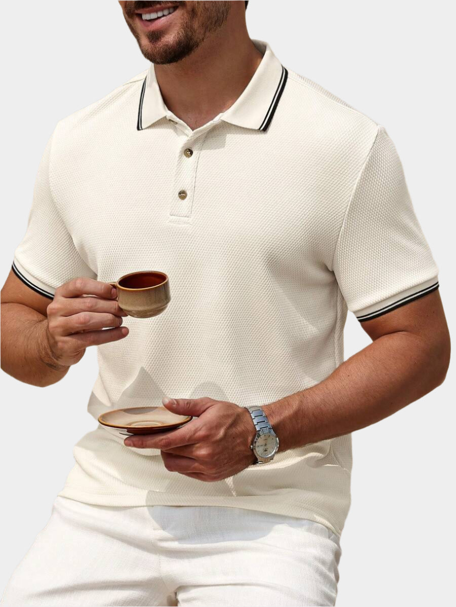 Polo uni à manches courtes - Mode décontractée pour homme en été