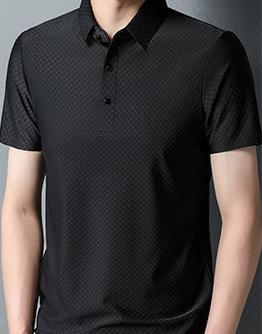 Polo uni pour homme – Coupe slim, respirant et infroissable