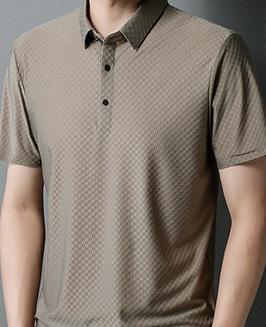 Polo uni pour homme – Coupe slim, respirant et infroissable