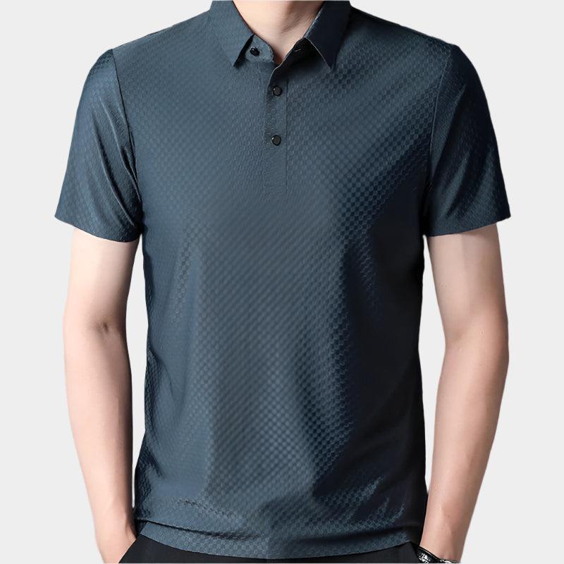 Polo uni pour homme – Coupe slim, respirant et infroissable