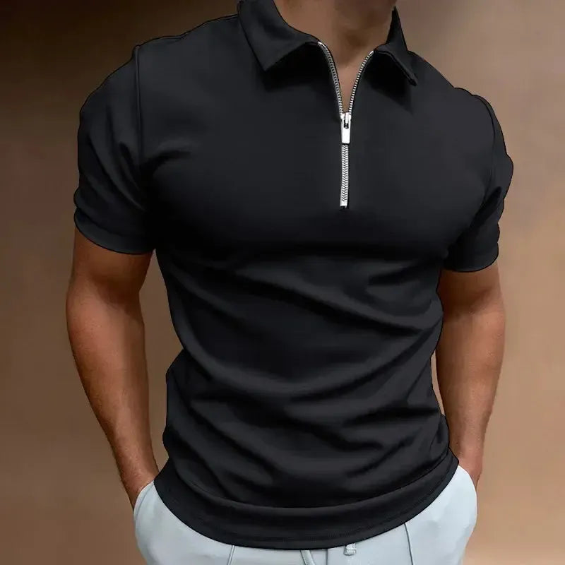 Polo zippé pour homme – Style streetwear décontracté et élégant