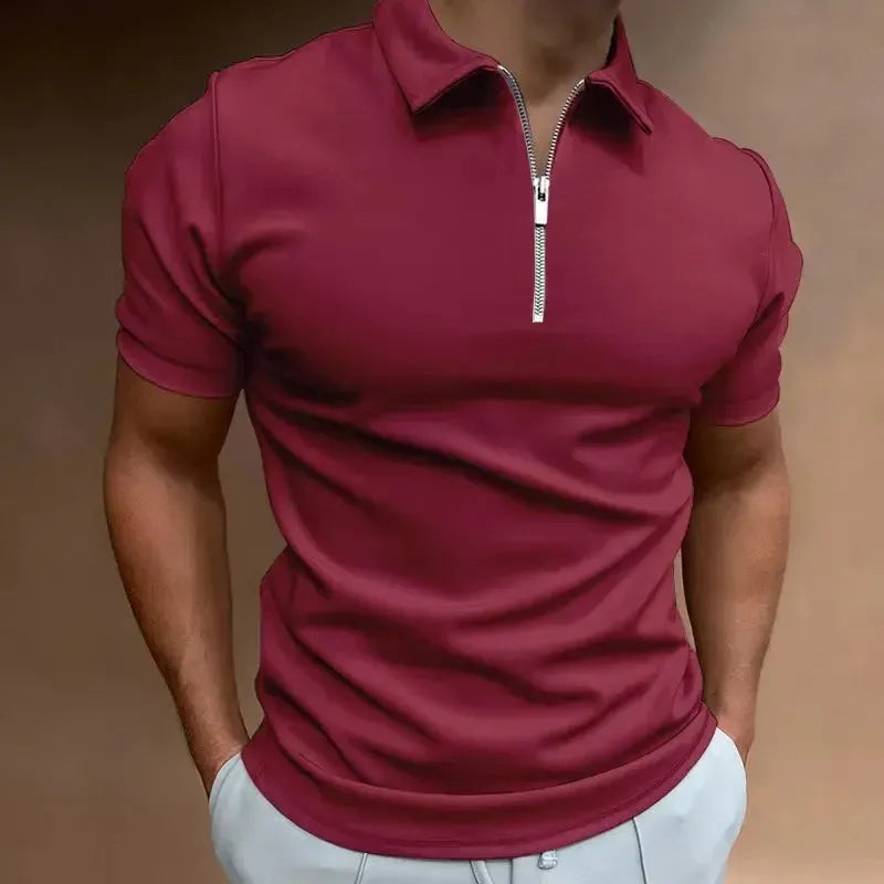 Polo zippé pour homme – Style streetwear décontracté et élégant