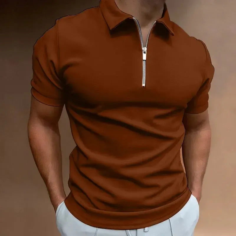Polo zippé pour homme – Style streetwear décontracté et élégant