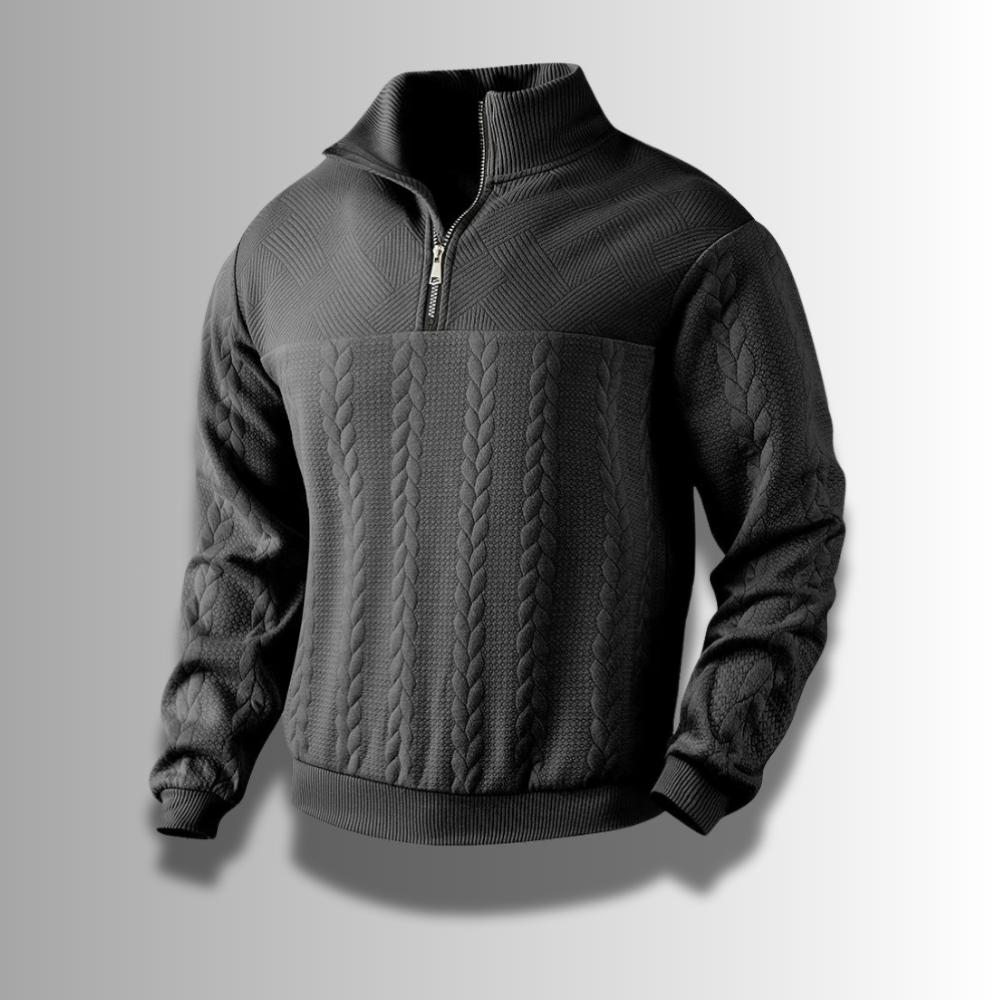 Pull zippé premium – Sweat à fermeture éclair pour homme hiver