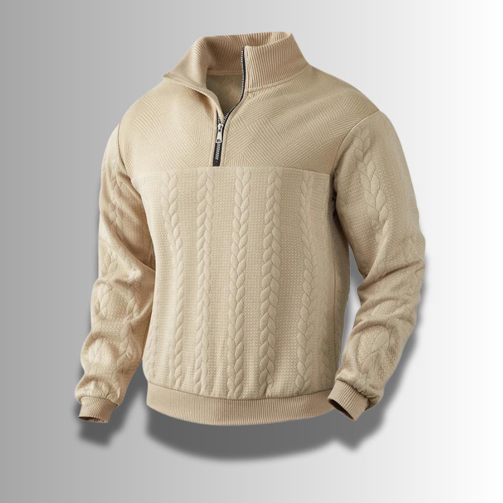 Pull zippé premium – Sweat à fermeture éclair pour homme hiver