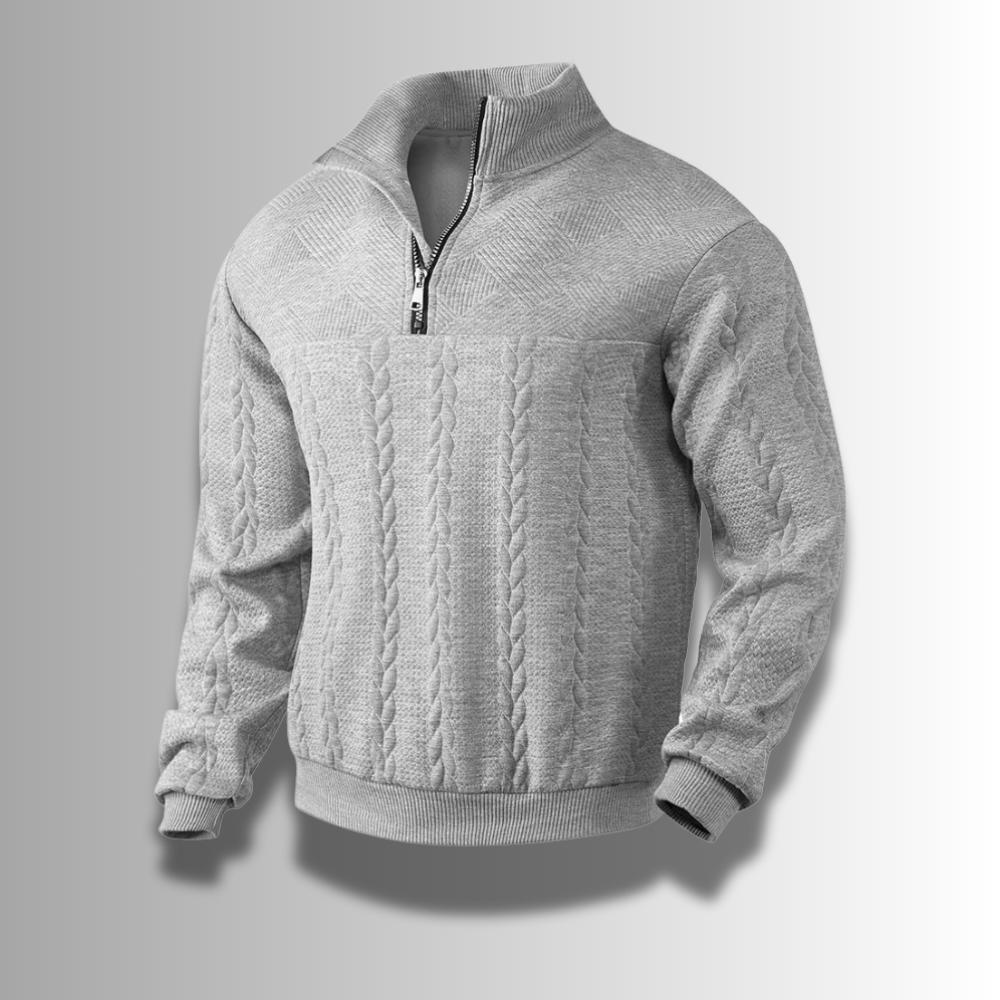 Pull zippé premium – Sweat à fermeture éclair pour homme hiver