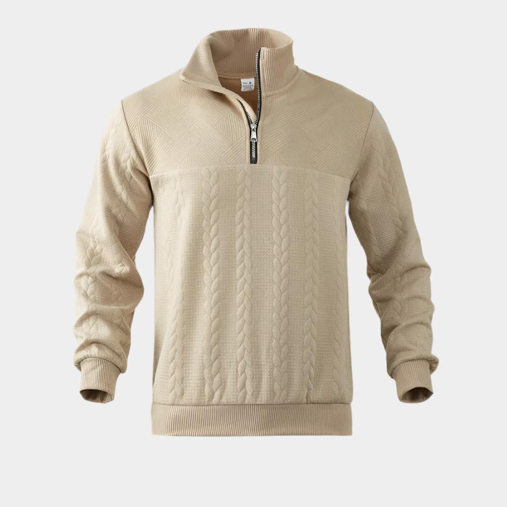 Pull zippé premium – Sweat à fermeture éclair pour homme hiver