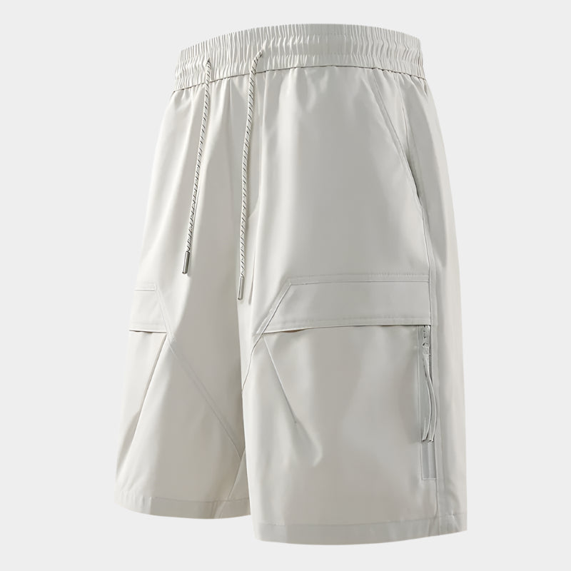Multipoches short bermuda pour homme – style outdoor, taille élastique