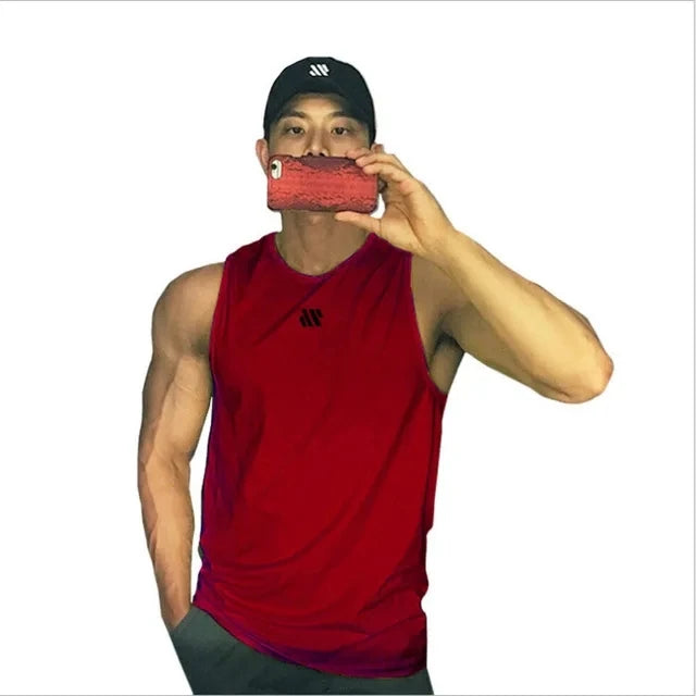 Chemises sans manches en maille respirante – Séchage rapide pour homme