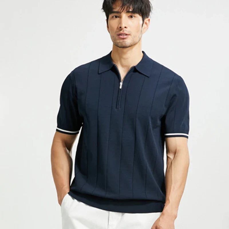 Polo en maille premium – Style business respirant pour homme