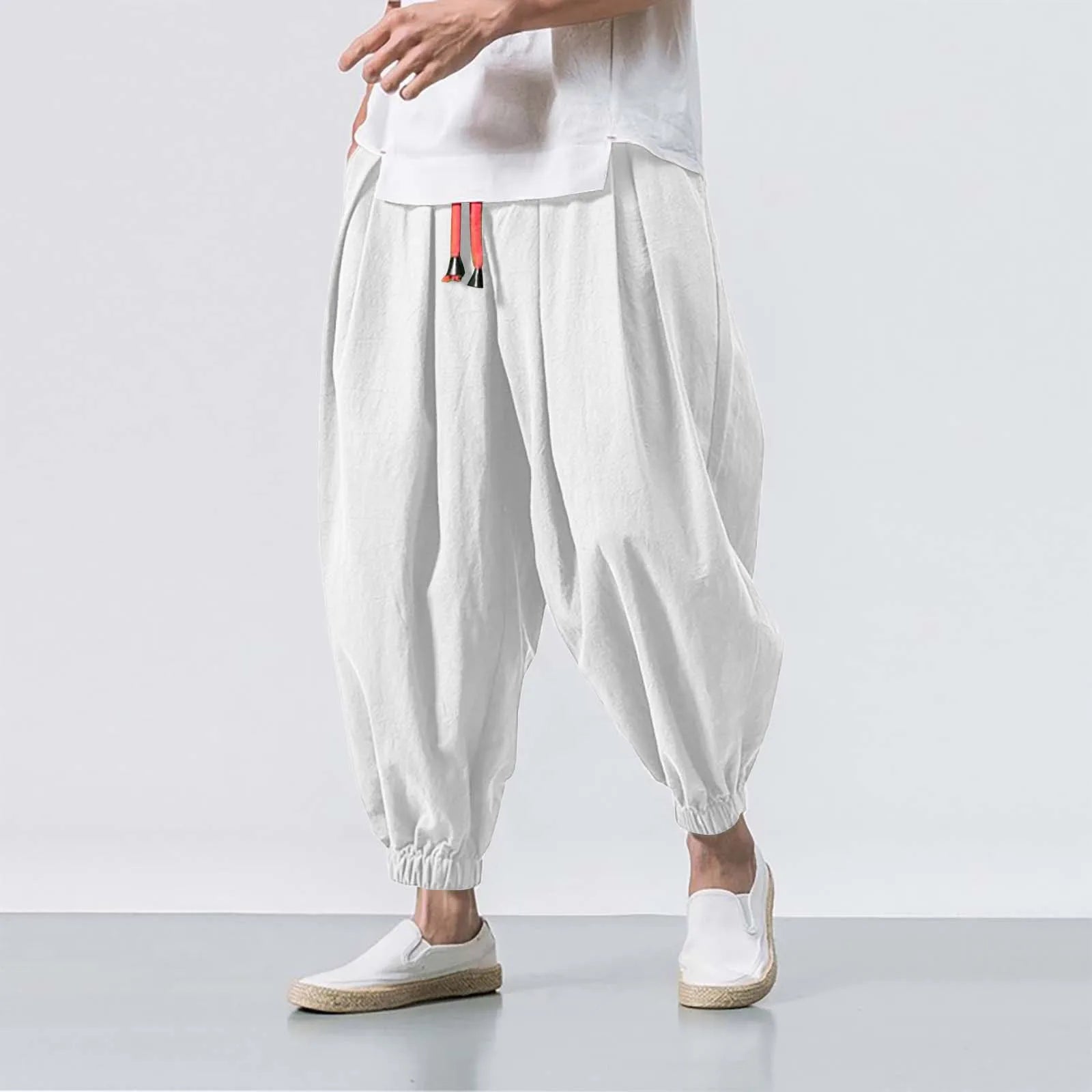 Pantalon de survêtement décontracté ample et ample pour homme